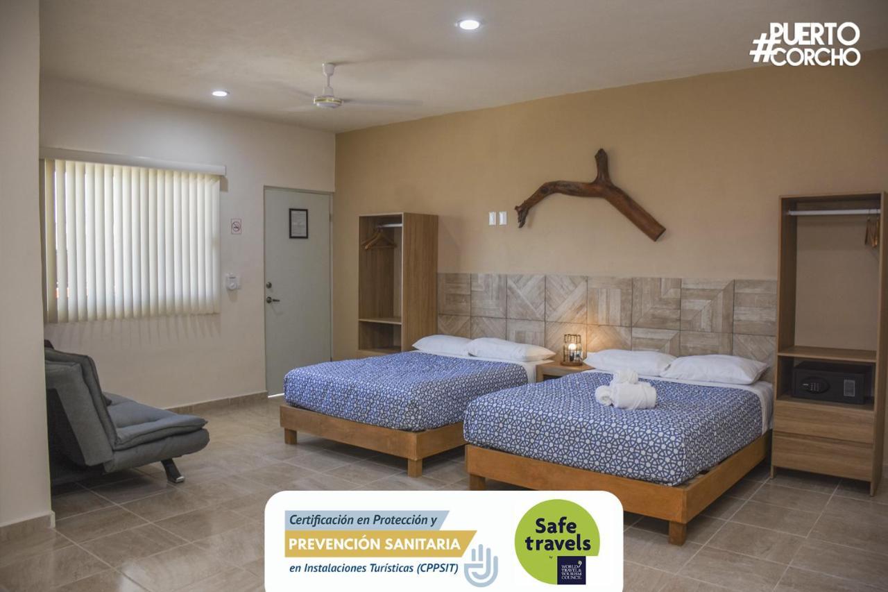 Hotel Puerto Corcho Puerto Morelos Ngoại thất bức ảnh