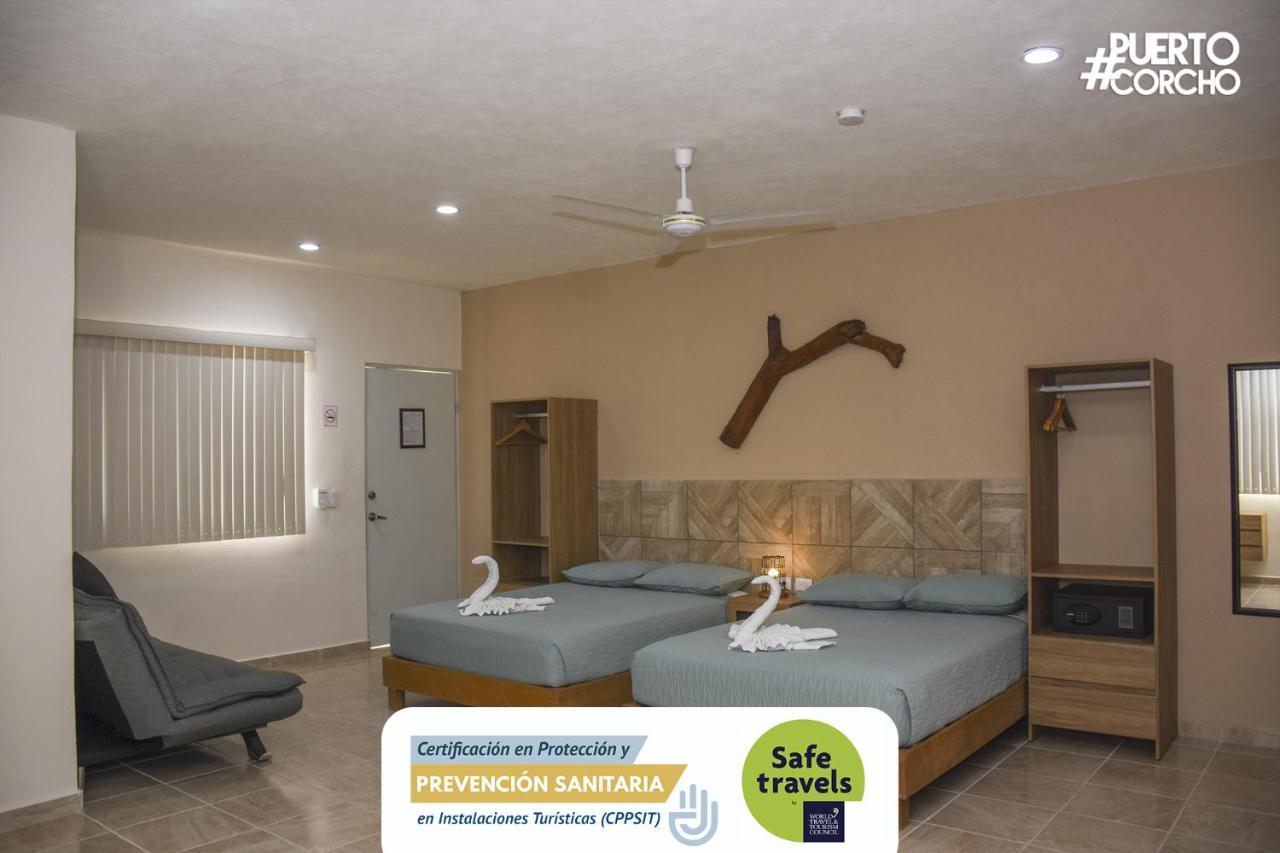 Hotel Puerto Corcho Puerto Morelos Ngoại thất bức ảnh
